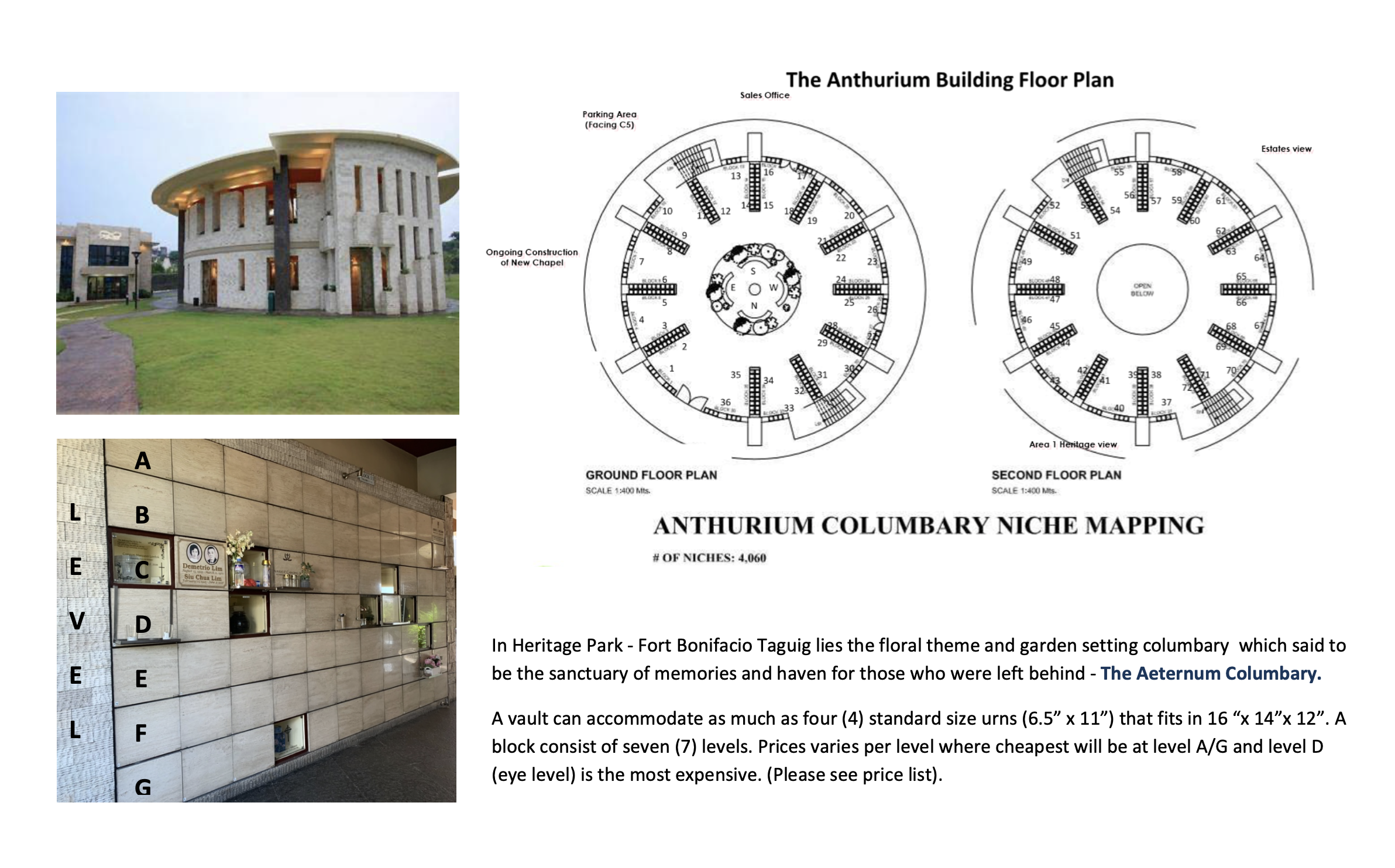 Heritage Park - Aeternum Columbary Layout